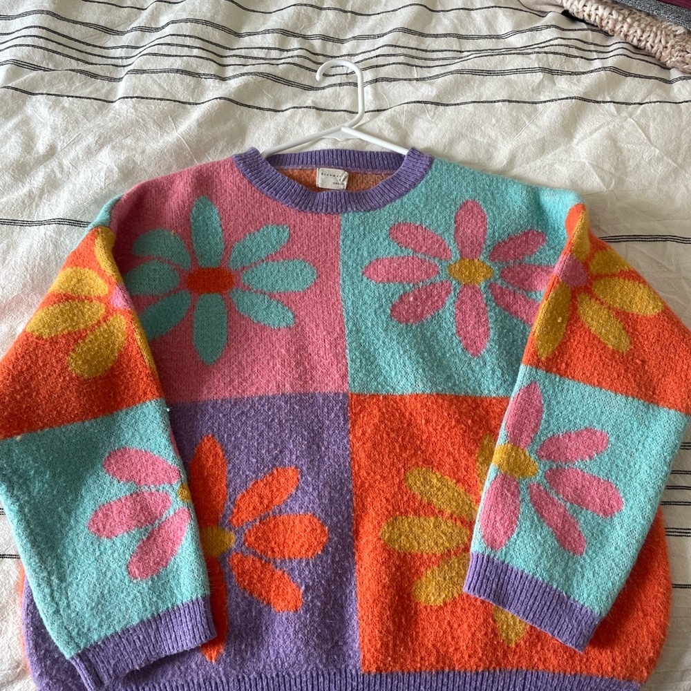 Colorful Floral Women's Sweater